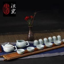 东道汝窑茶具 一盏天青，千年雅韵